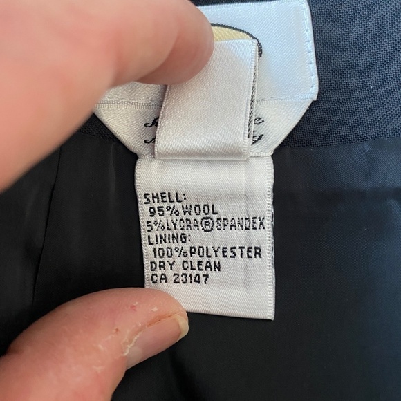 Talbots Women's Black Wool 1/4 Zip Up Midi Skirt Size 12 - Picture 5 of 12